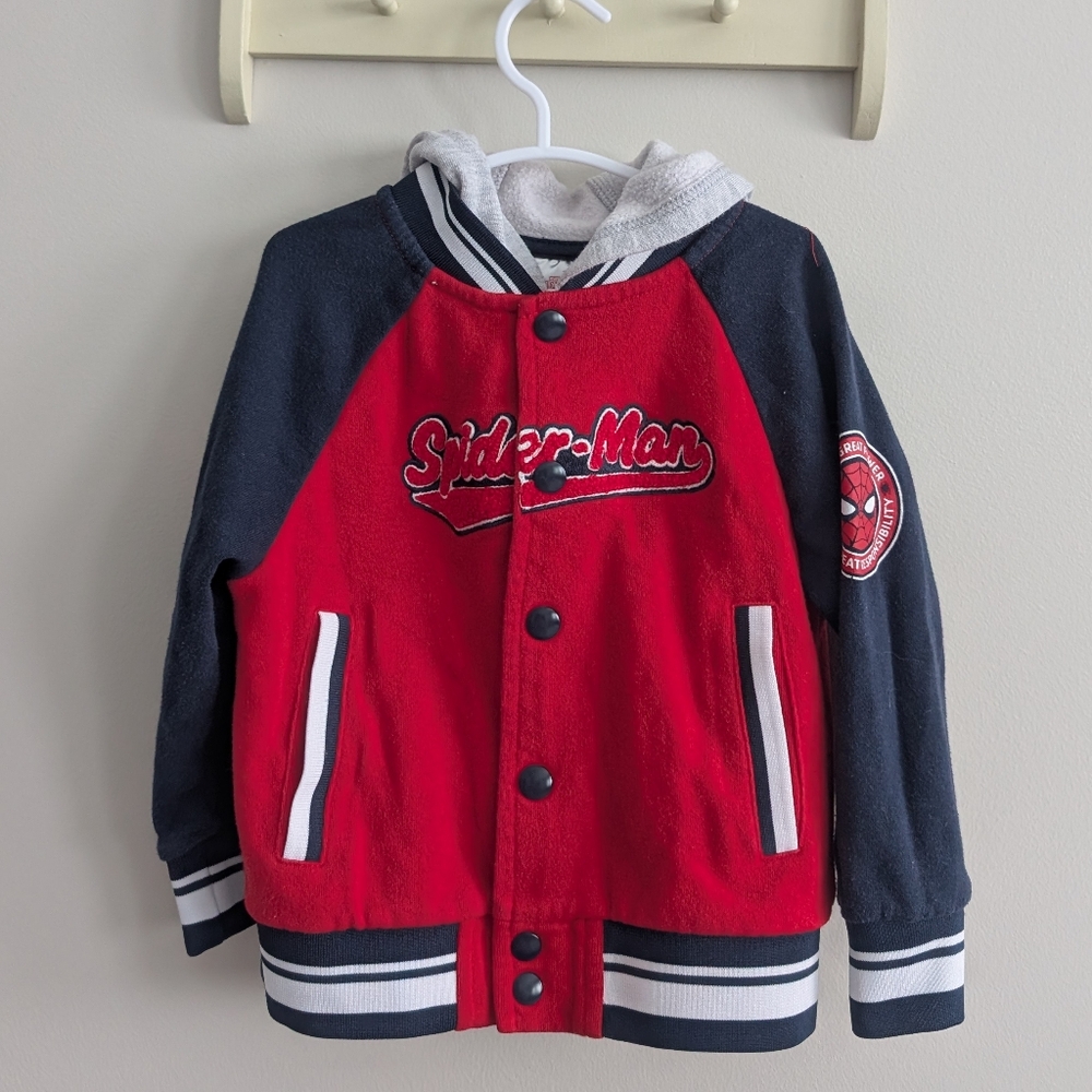 Spiderman Red and Black Hoodie